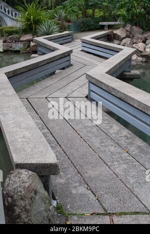 Chemin du lac Pavilion à Hong Kong Banque D'Images