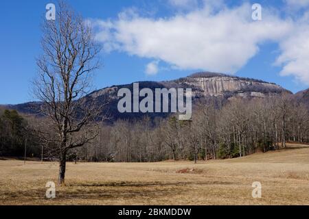 Parc national de Table Rock dans les montagnes Blue Ridge de Caroline du Sud Banque D'Images