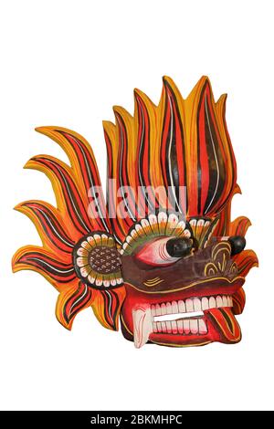 Masque du diable de feu, Gini Raksha, Sri Lanka Banque D'Images