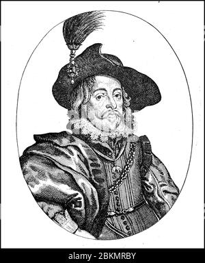 Wladyslaw IV Vasa Wladyslaw IV Waza Vladislav IV Wasa, 9 juin 1595 - 20 mai 1648, a été de 1632, en tant que roi de Pologne et grand-duc de Lituanie, le dirigeant du Commonwealth polonais-lituanien et roi titulaire de Suède. Il fut à partir de 1610 élu tsar de Russie / Wladyslaw IV WASA, Wladyslaw IV Waza, Wladislaw IV AAAC, 9. Juni 1595 - 20. Mai 1648, WAR ab 1632, als gewählter König von Polen und Großfürst von Litauen, der Herrscher des Staates Polen-Litauen, Titulamarkönig von Schweden. Er war ab 1610 erwählter ZAR von Russland, Historisch, historique, numérique amélioré repr Banque D'Images