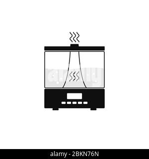 Icône humidificateur simple. Appareil domestique. Illustration vectorielle isolée sur fond blanc Illustration de Vecteur