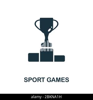 Icône Jeux de sport de la collection de jeux vidéo. Icône Jeux de sport de ligne simple pour modèles, web design et infographies Illustration de Vecteur