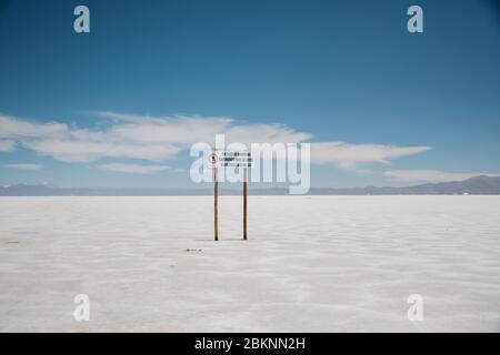 Salinas grandes, Jujuy, Nord-Ouest de l'Argentine, Amérique du Sud Banque D'Images