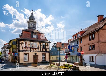 Hôtel de ville, Bad Soden - Salmünster, Allemagne Banque D'Images