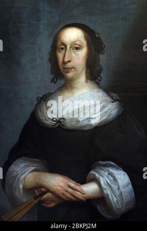 Woman by Cornelis Janssens van Ceulen 1593 – 1661 Anglais Néerlandais pays-Bas. Banque D'Images