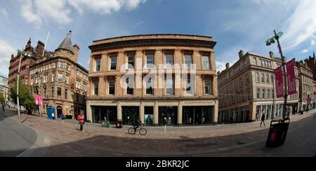 Glasgow, Royaume-Uni. 5 mai 2020. Le confinement se poursuit dans le centre-ville au beau soleil de mai. Crédit : ALAN OLIVER/Alay Live News Banque D'Images