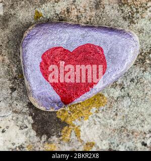 Pierres peintes long Preston Banque D'Images