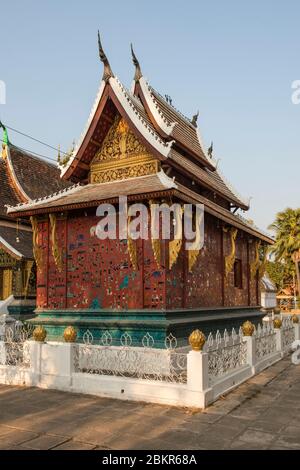 Laos, Luang Prabang ville classée patrimoine mondial de l'UNESCO, temple Wat Xieng Thong Banque D'Images