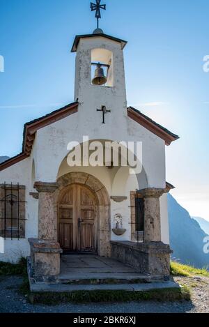 Suisse, Valais, Trient, vallée de la Trient, lac Salanfe, la Chapelle de Salanfe Banque D'Images