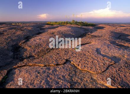 Enchanté Rock, parc national Enchanted Rock, Texas Banque D'Images