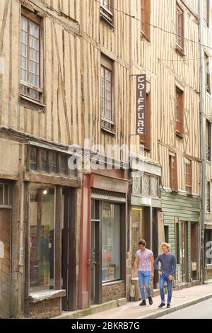 France, haute Vienne, Limoges, centre ville, rue Gondinet Banque D'Images