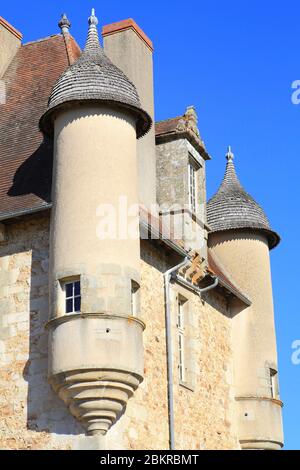 France, haute Vienne, Solignac, Château de la Borie (XVIIe siècle) style Renaissance tardif Banque D'Images