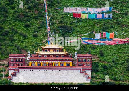 Chine, Tibet oriental, ou gorges de Kham, Sichuan, Gyarong Banque D'Images