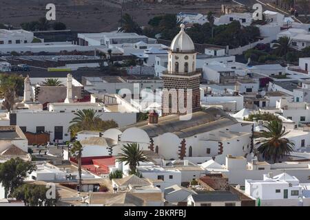 L'Espagne, Îles des îles Canaries, l'île de Lanzarote, le village de Teguise Banque D'Images