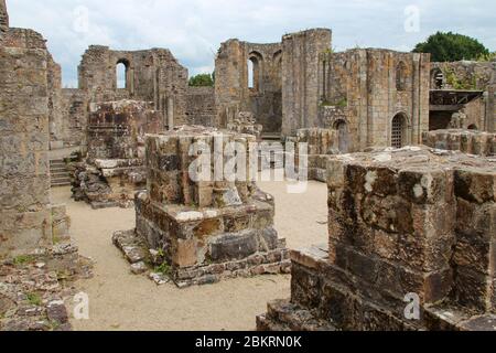 Abbaye de Saint-Guénolé à Landévennec en bretagne (france) Banque D'Images