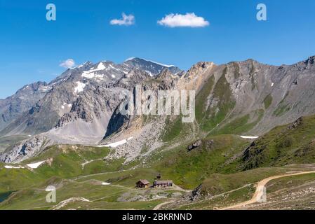 France, Savoie, Champagny-le-Haut, Parc national de la Vanoise, Tour du Vallaisonnay, refuge du Col du Palet (2600m) Banque D'Images