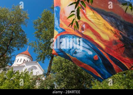 Lituanie (Etats baltes), Vilnius, Vieille ville, quartier de la République artistique d'Uzupuis Cathédrale orthodoxe de Théotokos Banque D'Images