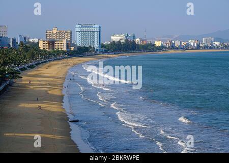 Vietnam, province de Binh Dinh, qui Nohn, la plage Banque D'Images