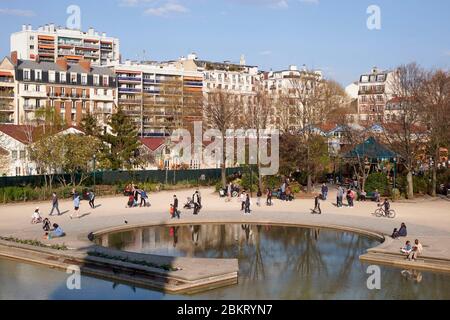 France, Paris, Parc Georges Brassens Banque D'Images