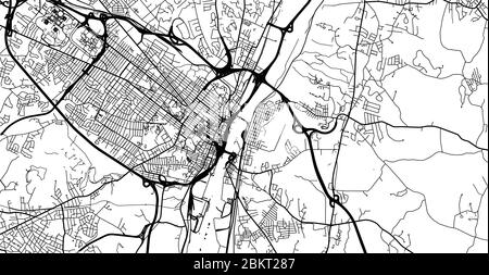 Plan urbain vectoriel de la ville d'Albany, États-Unis. Capitale de l'État de New York Illustration de Vecteur