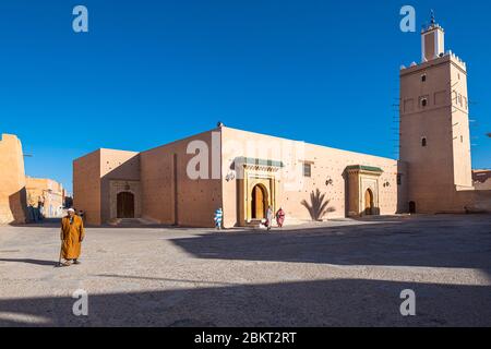 Maroc, région de Souss-Massa, Tiznit, la médina, la grande mosquée Al Kabir Banque D'Images