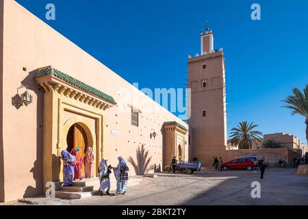 Maroc, région de Souss-Massa, Tiznit, la médina, la grande mosquée Al Kabir Banque D'Images