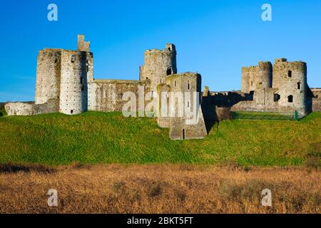 Château de Kidwelly, Carmarthenshire, Pays de Galles, Royaume-Uni Banque D'Images