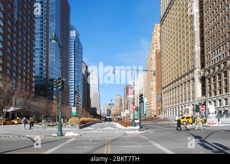 West Street Hudson River Greenway 17 Battery place, Financial District, Manhattan, New York, États-Unis Clinton et Russell Henry Janeway Hardenbergh Banque D'Images