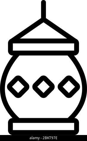 illustration vectorielle de l'icône de la bougie bouddhiste Illustration de Vecteur