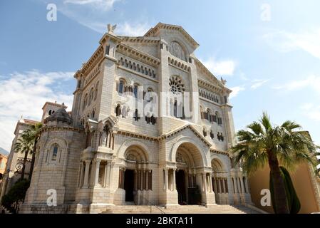 Cathédrale notre Dame Immaculée ou Cathédrale de Monaco Banque D'Images