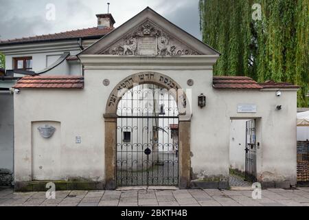 Synagogue Remuh, la synagogue la plus petite mais la plus active de Cracovie Banque D'Images