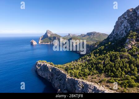 Cap de Formentor, péninsule de Formentor à Majorque, Îles Baléares, Espagne Banque D'Images