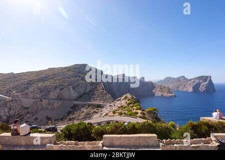 Cap de Formentor, péninsule de Formentor à Majorque, Îles Baléares, Espagne Banque D'Images