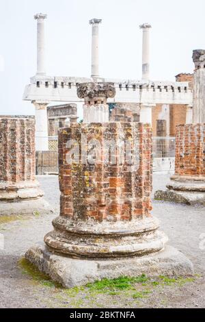 Italie Pompei 22 février 2016 ruines anciennes de la ville de Pompéi Scavi di Pompei Banque D'Images