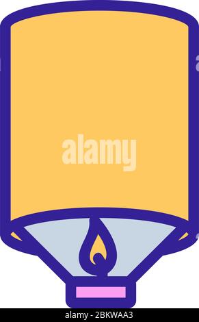 illustration vectorielle de l'icône de lampe en feu Illustration de Vecteur