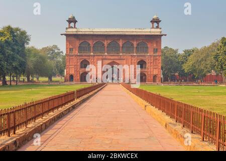 Red fort, Lal Qila, Delhi, Inde Banque D'Images