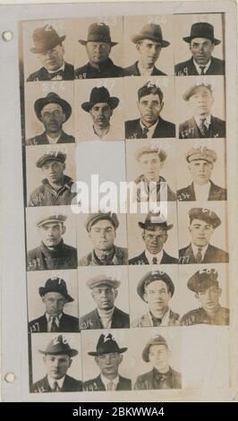 Service d'identification, Calgary - Criminal identification Book - 17 (HS85-10-38280-17). Banque D'Images