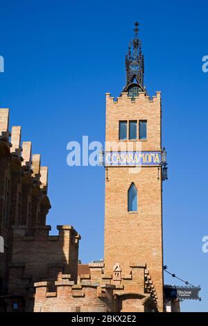 CaixaForum dans le quartier Montjuic, Barcelone, Catalogne, Espagne, Europe Banque D'Images