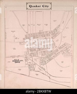 Atlas illustré du comté de Guernesey, Ohio. Banque D'Images