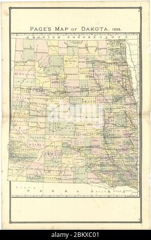 Atlas illustré de Lake County, Illinois - contenant des cartes de chaque canton du comté, avec des villes et des villages - aussi des cartes du Michigan ... Texas et Washington Territory - compilé Banque D'Images