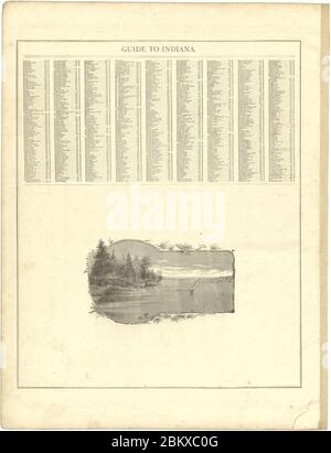 Atlas illustré de Lake County, Illinois - contenant des cartes de chaque canton du comté, avec des villes et des villages - aussi des cartes du Michigan ... Texas et Washington Territory - compilé Banque D'Images