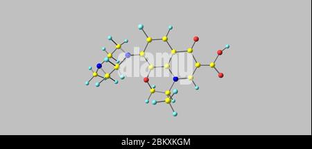 La lévofloxacine est un antibiotique. Il est utilisé pour traiter un certain nombre d'infections bactériennes - sinusite bactérienne, pneumonie, infections urinaires, pros chroniques Banque D'Images