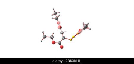 Le malathion est un insecticide organophosphoré d'une toxicité humaine relativement faible. Il est utilisé dans l'agriculture, l'aménagement paysager résidentiel, les loisirs publics ar Banque D'Images