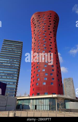 Porta Fira, l'Hôtel Granvia L'Hospitalet, District de Barcelone, Catalogne, Espagne, Europe Banque D'Images