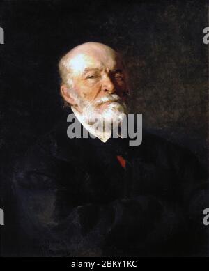 Ilya Repin Portrait du chirurgien Nikolay Pirogov 1881. Banque D'Images