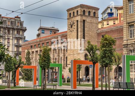 Palazzo delle poste,1933, Angelo Manzoni, la Spezia, Ligurie, Italie Banque D'Images