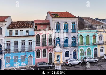 Rue dans la vieille ville, Salvador, état de Bahia, Brésil Banque D'Images