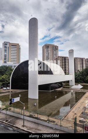 Memorial da America Latina, 1989 ans, Oscar Niemeyer, Sao Paulo, Brésil Banque D'Images