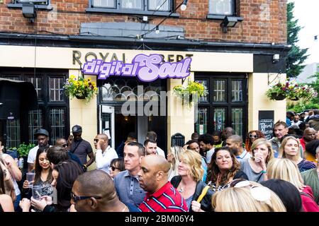 Soirée Digitalsoul Street au Royal Albert pub dans le sud de Londres, partie du festival Crystal Palace Banque D'Images