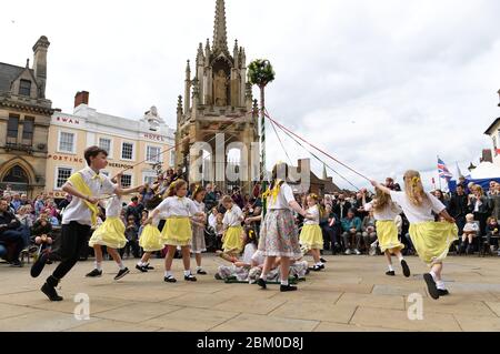 Mayple Dancing Mai Fayre Leighton Buzzard Lits 2019 Banque D'Images